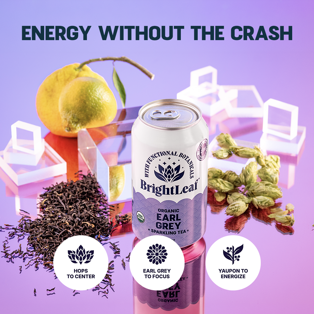 Sparkling Earl Grey Black Tea - Focus & Energy