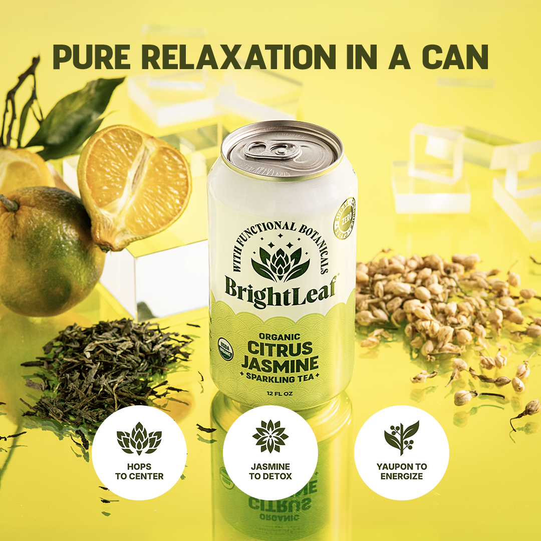Sparkling Citrus Jasmine Tea - Focus & Mood