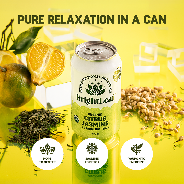 Sparkling Citrus Jasmine Tea - Focus & Mood