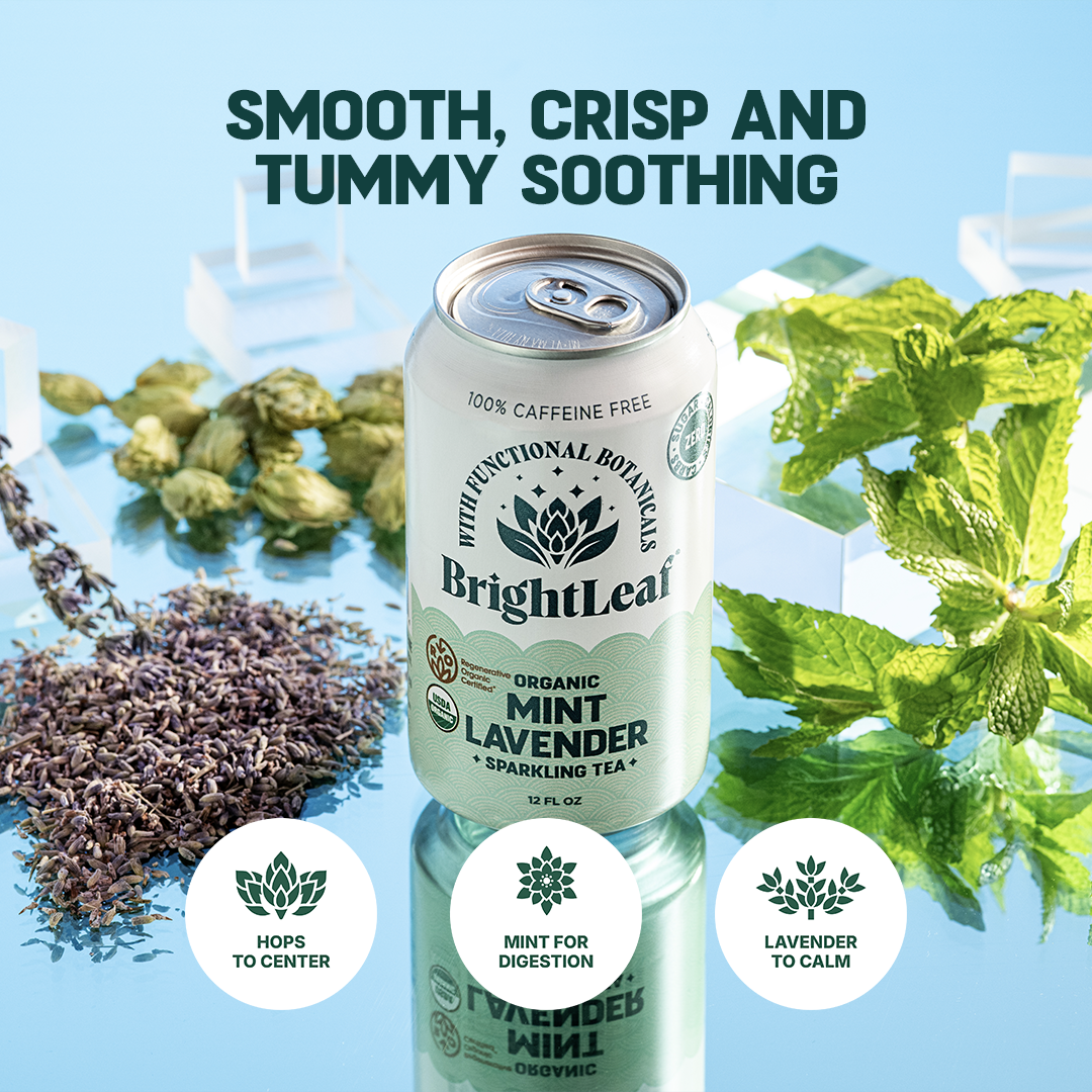 Sparkling Mint Lavender Tea - Unwind & Reset