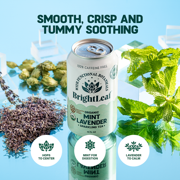 Sparkling Mint Lavender Tea - Unwind & Reset