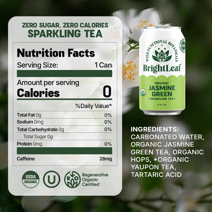 Sparkling Jasmine Green Tea - Energy & Uplift
